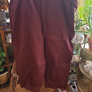 Old Navy Women's Deep Red Wide Leg Pants
